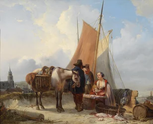 Fishermen on the Beach of Scheveningen